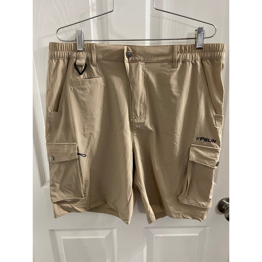 KPSun Men’s 8” Cargo Shorts Size L New With Tags Color-Khaki